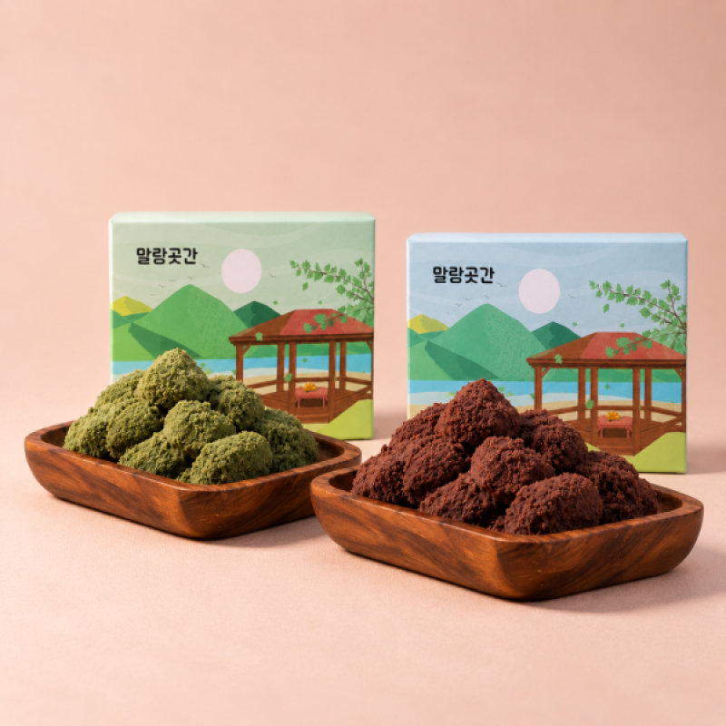 강원더몰,강릉 말랑곳간 카스테라 인절미(초당 옥수수, 강원도 쑥, 초코, 프리미엄) 260g